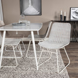 Polar Jídelní stůl 120 cm - White White+Cirebon Jídelní židle - White Wash_4