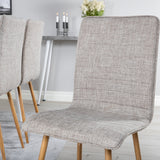 Polar Jídelní stůl 180 cm - Bílá deska / Bílé nohy+Windu Lyx Jídelní židle - Světle šedá / Dub_6