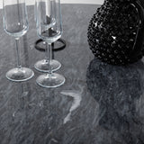 Estelle kulatý jídelní stůl ø106 H75 - černá / černá + plastová jídelní židle Polar - černé nohy / černý plast_4