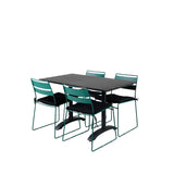 Denver 70*120 Black/Black+Lina Jídelní židle - Green_4