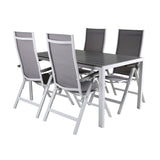 Break Table 150*90 - White/Grey+Albany Light 5ti pólový bílý alu / Grey Textilene_4