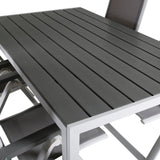 Break Table 150*90 - White/Grey+Albany Light 5ti pólový bílý alu / Grey Textilene_4