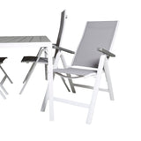 Break Table 150*90 - White/Grey+Albany Light 5ti pólový bílý alu / Grey Textilene_4