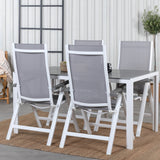 Break Table 150*90 - White/Grey+Albany Light 5ti pólový bílý alu / Grey Textilene_4