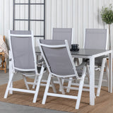 Break Table 150*90 - White/Grey+Albany Light 5ti pólový bílý alu / Grey Textilene_4