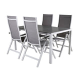 Break Table 150*90 - White/Grey+Albany Light 5ti pólový bílý alu / Grey Textilene_4