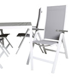 Break Table 150*90 - White/Grey+Albany Light 5ti pólový bílý alu / Grey Textilene_4