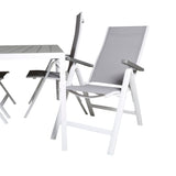 Break Table 150*90 - White/Grey+Albany Light 5ti pólový bílý alu / Grey Textilene_4