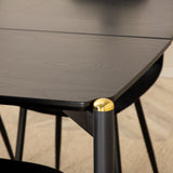 Jídelní stůl Pelle , Černá černá Černá+Polar jídelní židle , Černé nohy Black Velvet (ers√§tter 19902,888)_6