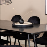 Jídelní stůl Petra , černá černá dýha+jídelní židle Polar , černé nohy Black Velvet (ers√§tter 19902,888)_6