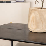 Jídelní stůl Pelle - Černá / černá Černá+Velvet Jídelní židle Manšestr - Béžová / Černá_6