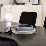 Jídelní stůl Piazza - černá / černá dýha + židle Windu Lyx - černá / černý samet_6