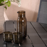 Break - Jídelní stůl kulatý - Černá / Černá - Alu / Aintwood - 120ø _1+ Break 5:pos Židle - Černá/Černá _4