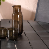 Break - Jídelní stůl kulatý - Černá / Černá - Alu / Aintwood - 120ø _1+ Break 5:pos Židle - Černá/Černá _4