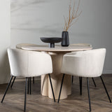 OliviaJídelní stůl-WhiteWashDýha+BeritChair-Black/BeigeVelvet_4