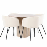 OliviaJídelní stůl-WhiteWashDýha+BeritChair-Black/BeigeVelvet_4