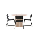 OliviaJídelní stůl-WhiteWashVeneer+KenthChair-Black/BlackPU_4