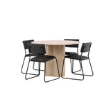 OliviaJídelní stůl-WhiteWashVeneer+KenthChair-Black/BlackPU_4