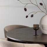 OliviaJídelní Stůl-Mocca/MoccaVeneer+BeritChair-Černá/Béžová látka (polyester)_4