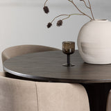 OliviaJídelní Stůl-Mocca/MoccaVeneer+BeritChair-Černá/Béžová látka (polyester)_4