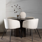 OliviaJídelní stůl-Mocca/MoccaVeneer+BeritChair-Black/BeigeVelvet_4
