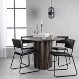 OliviaJídelní stůl-Mocca/MoccaVeneer+KenthChair-Black/BlackPU_4