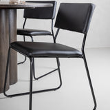 OliviaJídelní stůl-Mocca/MoccaVeneer+KenthChair-Black/BlackPU_4