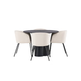 OliviaJídelní stůl-Černá/BlackVeneer+BeritChair-Černá/BéžováVelvet_4