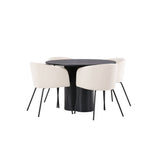 OliviaJídelní stůl-Černá/BlackVeneer+BeritChair-Černá/BéžováVelvet_4