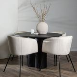 OliviaJídelní stůl-Černá/BlackVeneer+BeritChair-Černá/BéžováVelvet_4