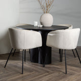OliviaJídelní stůl-Černá/BlackVeneer+BeritChair-Černá/BéžováVelvet_4