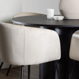 OliviaJídelní stůl-Černá/BlackVeneer+BeritChair-Černá/BéžováVelvet_4