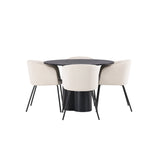 OliviaJídelní stůl-Černá/BlackVeneer+BeritChair-Černá/BéžováVelvet_4