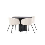 OliviaJídelní stůl-Černá/BlackVeneer+BeritChair-Černá/BéžováVelvet_4