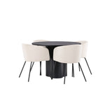 OliviaJídelní stůl-Černá/BlackVeneer+BeritChair-Černá/BéžováVelvet_4