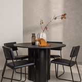 OliviaJídelní stůl-Černá/BlackVeneer+KenthChair-Black/BlackPU_4