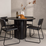OliviaJídelní stůl-Černá/BlackVeneer+KenthChair-Black/BlackPU_4