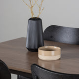 Jídelní stůl Tempe - Černá / Ořech MDF + Jídelní židle Polly - Černá / Černá _4