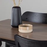 Jídelní stůl Tempe - Černá / Ořech MDF + Jídelní židle Polly - Černá / Černá _4