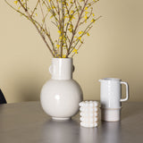 Jídelní stůl Piazza – přírodní / tmavě šedý stříkací kámen + jídelní židle Polar – černé nohy / černý samet _4