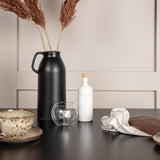 Jídelní stůl Tempe - Černá / Černá MDF + Židle Limhamn - Černá / Béžová Velvet _2