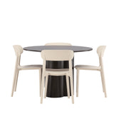 OliviaJídelní stůl-Mocca/MoccaVeneer+ÅstolJídelní židle-PřírodaWoodplasticcomposite_4