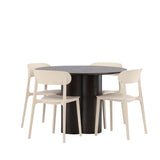 OliviaJídelní stůl-Mocca/MoccaVeneer+ÅstolJídelní židle-PřírodaWoodplasticcomposite_4