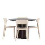OliviaJídelní stůl-Mocca/MoccaVeneer+ÅstolJídelní židle-PřírodaWoodplasticcomposite_4