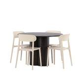 OliviaJídelní stůl-Mocca/MoccaVeneer+ÅstolJídelní židle-PřírodaWoodplasticcomposite_4
