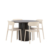 OliviaJídelní stůl-Mocca/MoccaVeneer+ÅstolJídelní židle-PřírodaWoodplasticcomposite_4