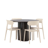 OliviaJídelní stůl-Mocca/MoccaVeneer+ÅstolJídelní židle-PřírodaWoodplasticcomposite_4