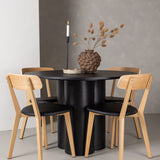 OliviaJídelní stůl-Black/BlackVeneer+SanjosJídelní židle-Oaklook/BlackPU_4