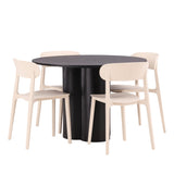 OliviaJídelní stůl-černá/černá dýha+ÅstolJídelní židle-přírodaWoodplasticcomposite_4
