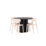 OliviaJídelní stůl-černá/černá dýha+ÅstolJídelní židle-přírodaWoodplasticcomposite_4
